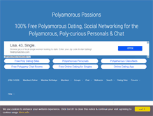 Tablet Screenshot of polyamorouspassions.com